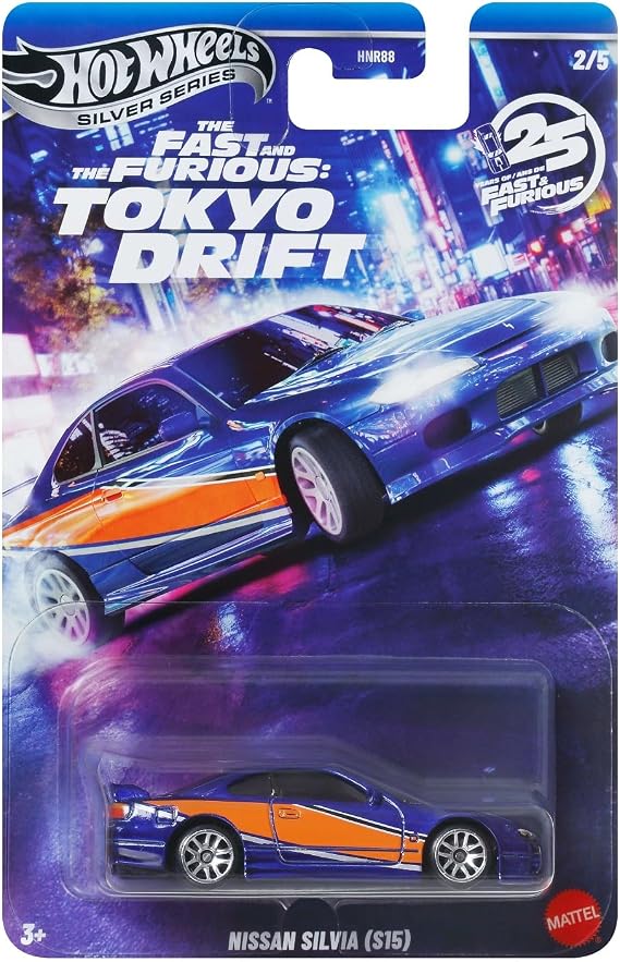 Hot Wheels Hızlı ve Öfkeli Tokyo Drift Araba Nissan Silvia S15 Modeli Döküm Ölçeği 1:64 Uzunluk 7 cm JKX06