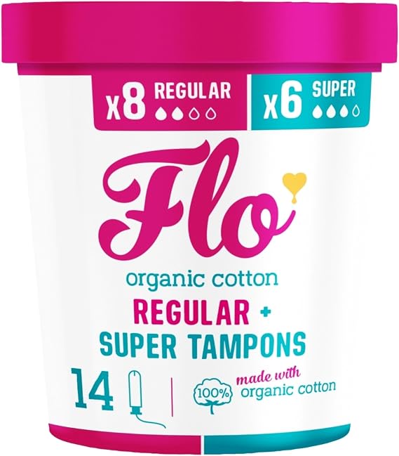 Flo Applicator Tampons - 8 Regular & 6 Super