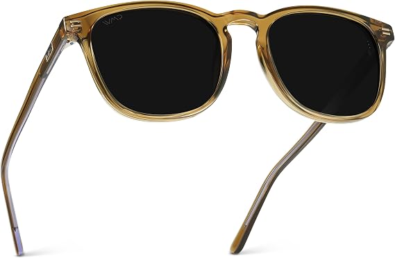 WMP Eyewear - Men's Polarized Modern Rounded Square Sunglasses