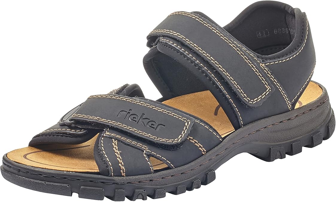 Rieker 25051-01 Men's Sandals Synthetic Black