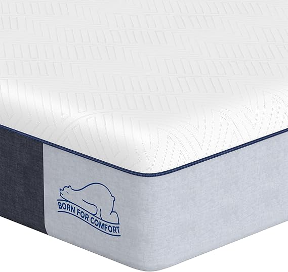 wowttrelax Double Mattresses Memory Foam 4ft6 Medium Firm, 135x190x20cm