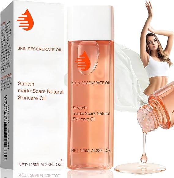 Stretch Mark Oil, Oil Stretch Mark & Scar Treatment, Boosts Collagen, Lifts Skin, Improves Stretch Marks, Scars & Uneven Tone,125ml