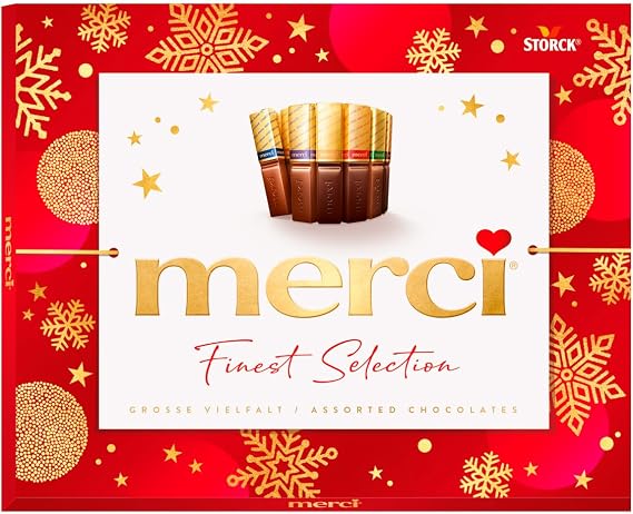 Merci Finest Milk & Dark Chocolate Box, 250 g (Pack of 1)