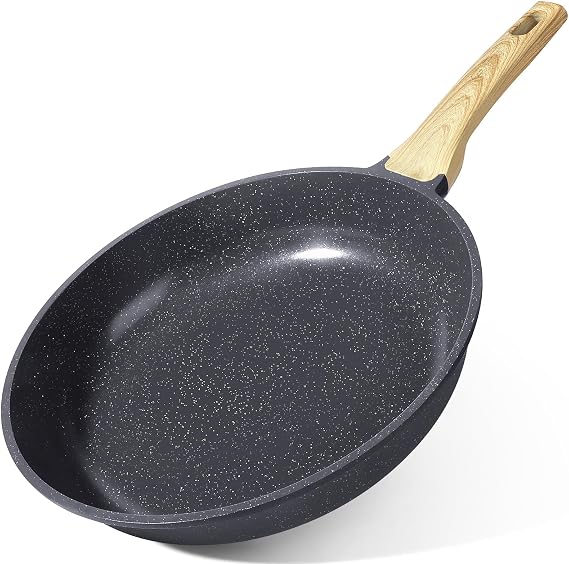 GiPP Non-stick Ceramic Frying Pan, Healthy and Non-Toxic Frying Pans, Induction Compatible, PFAS and PFOA Free, Dishwasher Safe (Grey, 26 cm)