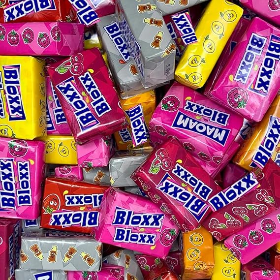 Joystixx,Stripes, Bloxx Sweet With Gift Box - Fruity Flavoured Chewy Sweets (250g, Bloxx Chewy Sweets)