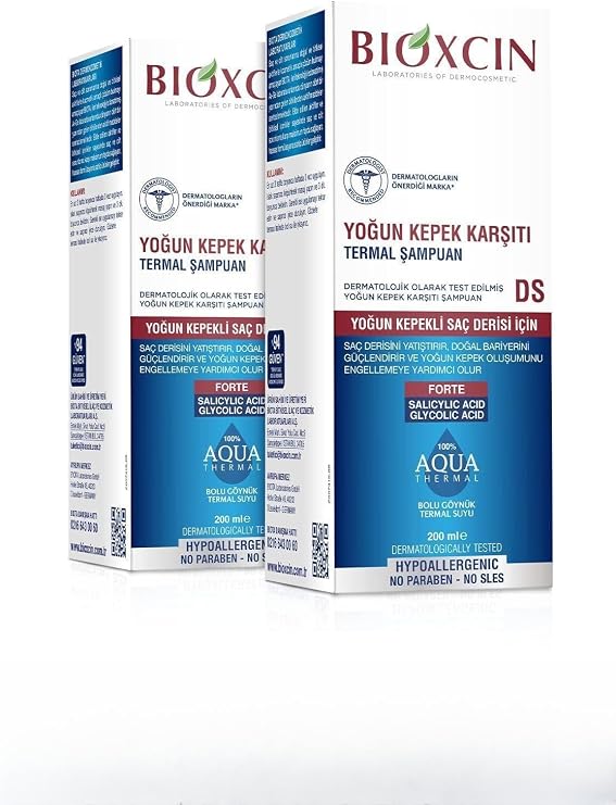 Bioxcin Aqua Thermal Ds Yoğun Kepeğe Karşı Etkili Şampuan 200 Ml 2 Li Set