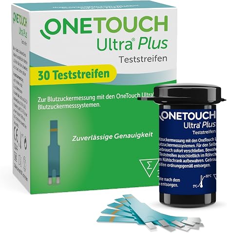 OneTouch Ultra Plus Blood Glucose Test Strips Pack of 30