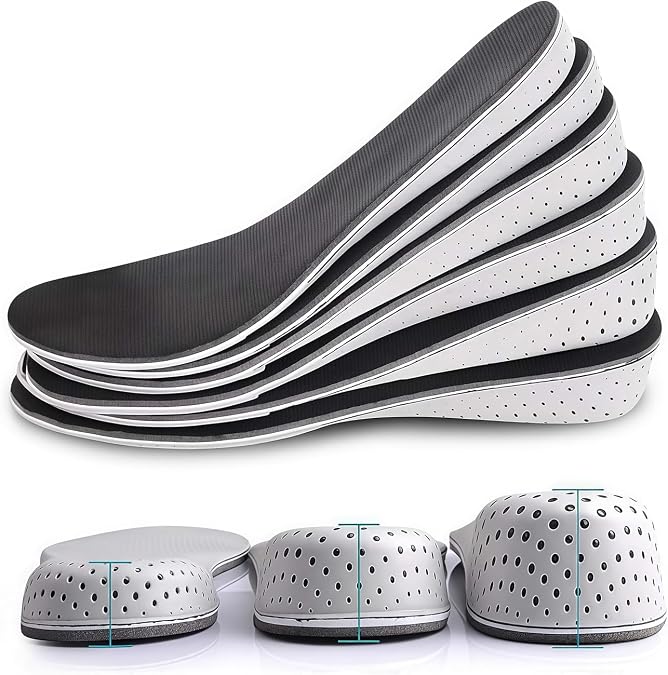 1 Pair Soft Memory Foam Insoles Increase Height Insoles Invisible Heel Increasing Insoles Short Boots Lift Pads