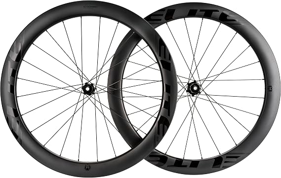 ELITEWHEELS Carbon Wheelset 700c Disc Brake UD Matte Carbon Fiber Road Bike Wheels Tubeless