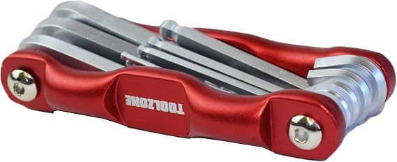 AB Tools 8pc Folding Ball Hex Key Ball End Point Allen Alan Metric Set Pocket Size TE969