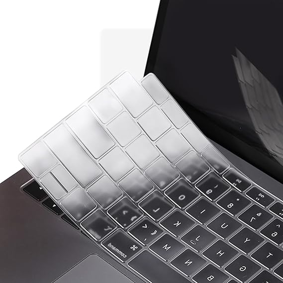 Ultra Thin Keyboard Cover Protector 2PCS Premium Transparent Key Board Water Proof Dust for 2026-2021 MacBook M4 M3 M2 Air 13.6", Mac Pro 14" / Pro 16" TPU Clear Keyboard Skin Film