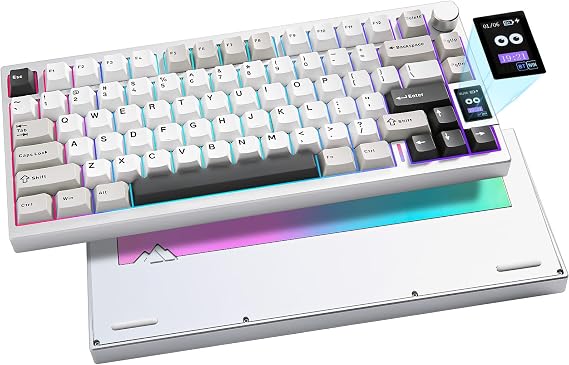 YUNZII AL80 Wireless Aluminum Mechanical Keyboard (Silver, Cocoa Switch)