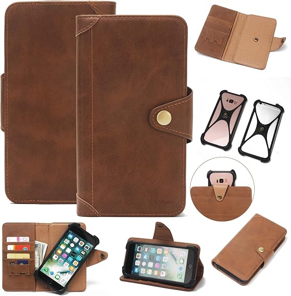 K-S-Trade Protective Case For Sharp Aquos V Wallet Case Compatible With Sharp Aquos V Wallet Case Mobile Phone Bookstyle Cover Phone Purse Protective Bag Mobile Phone Sleeve Book Case Flip Cover PU
