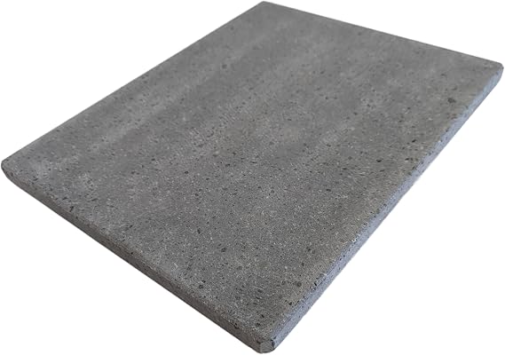 Large Lava Pizza Stone for Oven, BBQ & Grill, Made in Italy (38x30x2cm)