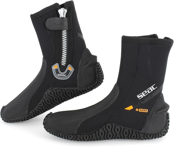 SEAC Basic HD, Füßlinge aus 5 mm Neopren und Fester Laufsohle