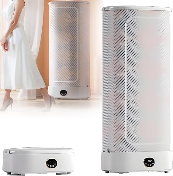 Foldable Automatic Ironing Machine - Portable 1000W Dryer & Steam Drying with 360 Hot Air Circulation and 240min Intelligent Timer for All Fabrics