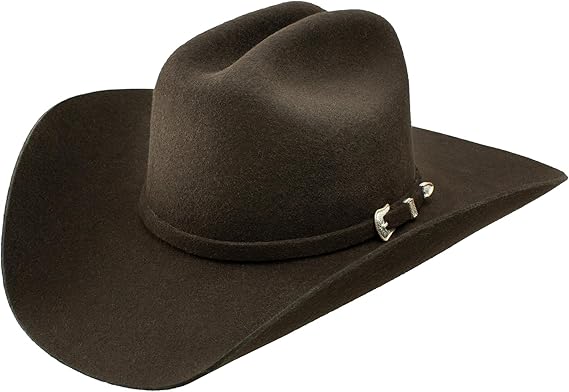 Stetson Men's 3X Oak Ridge Wool Felt Cowboy Hat, Black