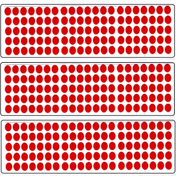 Premium Bindi Sticker Pack |Bindis for Women & Girls |Reusable, Skin-Friendly Bindis | Daily & Festive Wear | Bindi for All Occasions | Pack of 3 | (Red AK25, 7mm)
