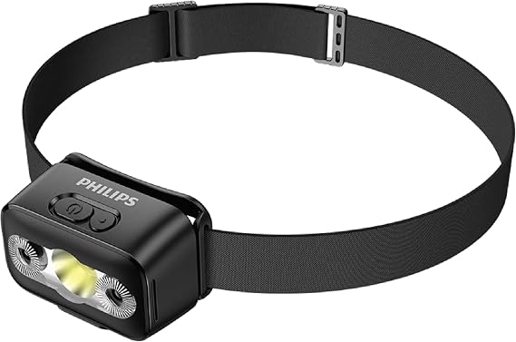 Philips SFL3153/93 5W LED 220 Lümen Hareket Sensörlü Çift Butonlu Acil Durum Çakarlı Şarjlı Hafif Kamp ve Kafa Lambası [Enerji Sınıfı A+++]