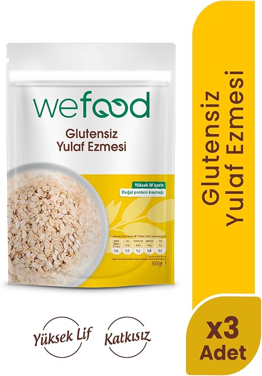 Wefood Glütensiz Yulaf Ezmesi 300 gr 3'lü