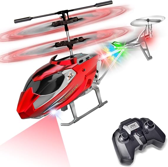 TERRAMUS Helicopter for Kids, Helicopters with Gyroscope, Airplane Indoor Toy, High and Low Speed, Gift for Kids and Adults Beginner