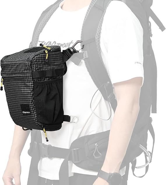 HIKEMAN Shoulder Bag Case for Camera - Waterproof Shockproof Camera Bag,Detachable Strap for Daily Use,Outdoor Activities,Travel,Mountain Climbing (Black)