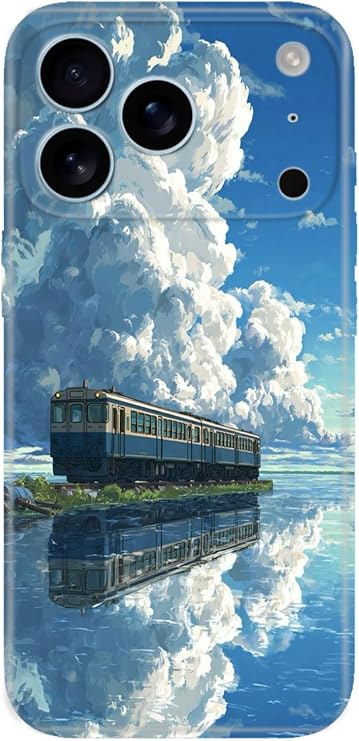 iPhone 17 Pro Max ile Uyumlu Kılıf, Alaska Treni Temalı Desenli, Darbe Emici Silikon