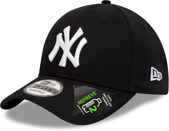New Era New York Yankees MLB Repreve League Essential Black 9Forty Adjustable Cap