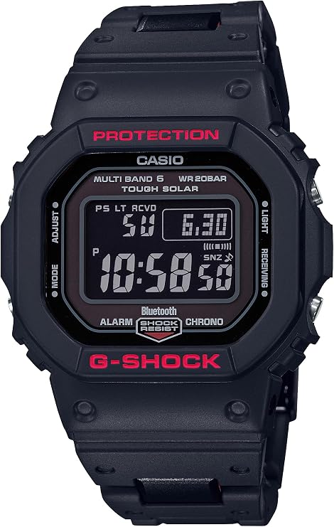 Casio GW-B5600HR-1JF Wristwatch, Bluetooth, Radio-controlled Solar, Men's Black