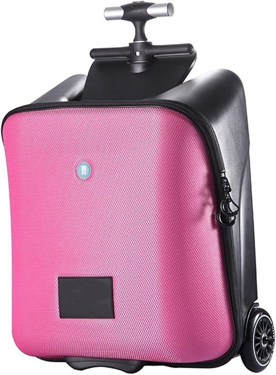 ALLC Suitcases Lazy Suitcase Suitcase Can Sit Trolley Case Portable Luggage Foldable Luggage Can Be Carried On The Plane Luggage for Business Travel (Color : Pink, Taille unique : 20inch)