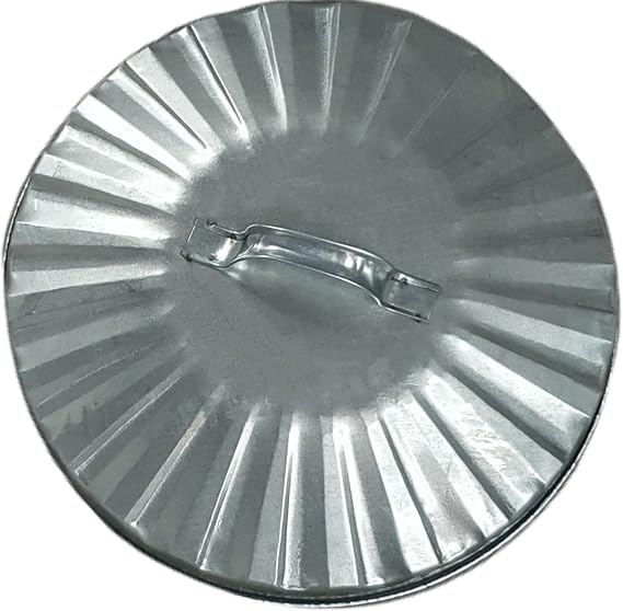 Replacement Metal Bin Lid for 40L 45L & 50L Litre Steel Bin Ideal for Garden Bins Dustbins 14 Inch Retro Metal Bin Lid 380mm Manual Lift Off - UK Made