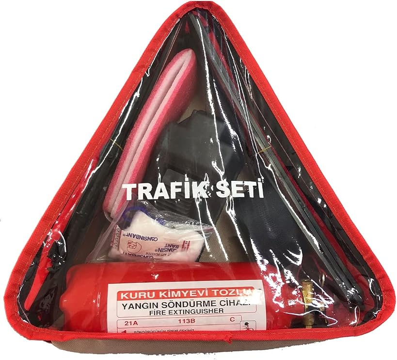 Trafik Seti ve Kuru Kimyevi Tozlu%40 Map Abc Araç Yangın Söndürme Tüpü 1 kg