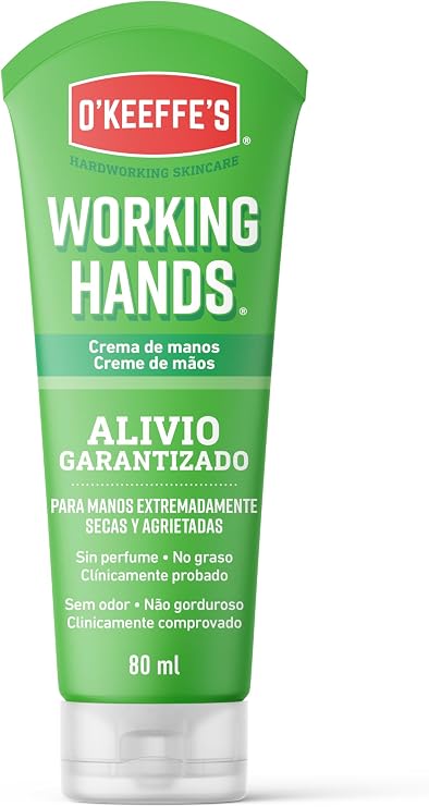 O`Keeffes Working Hands - Cream for Dry and Cracked Hands - Tube 80 ml