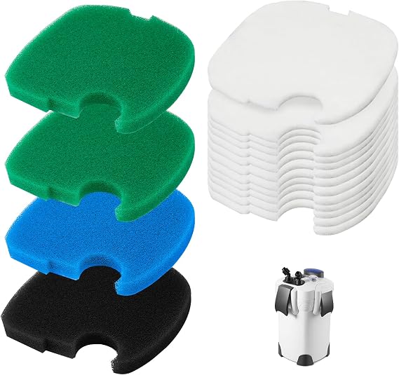 Replacement Canister Filter Pads Compatible with SUNSUN HW-303B/703B, Polar Aurora 370 GPH, CF-400 Aquarium Filter Media Generic Sponges Floss, Aquarium Bio Sponge Filter Pad for Fish and Turtle Tanks