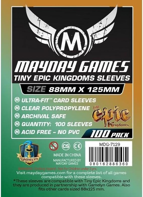 Mayday Games Custom Tiny Epic Kingdoms Sleeves