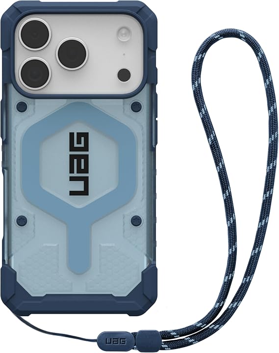 UAG for iPhone 18 Pro Case/iPhone 17 Pro Case + Lanyard Bundle, Blues