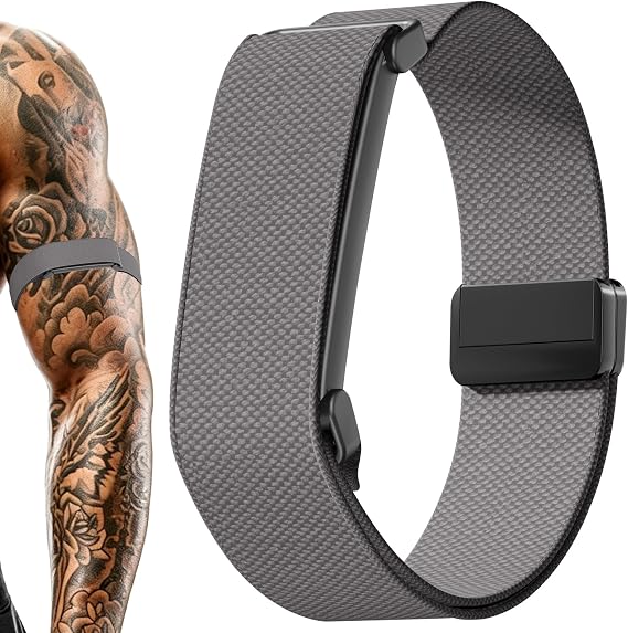 Google Fitbit Air用磁気二頭筋バンド、ナイロンアームストラップ。