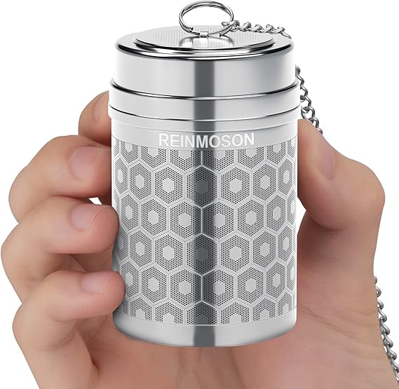 Reinmoson 304 Stainless Steel Large Tea Strainer for Loose Tea 2” x 2.8”