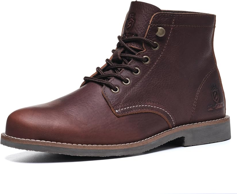 Men's Classic Handmade Boots Fashion Genuine Wool/Full Grain Leather Casual Winter Shoe