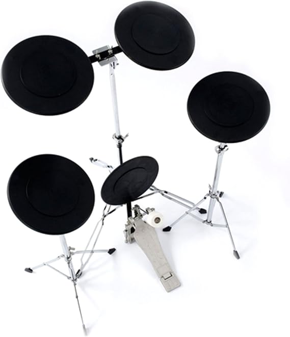 Percussion Plus PP1069 Practice Drum Kit,Black