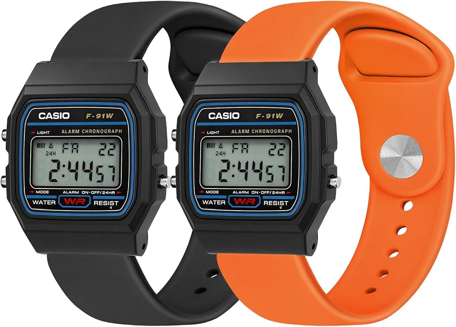 XANS Silicone Straps Compatible with Casio F-84/F-94/F-91W/F-91WG/F-105/F-108/A158/A168, Sport Strap for Casio AE-1000 W-216H W-217H SGW-300H W-800H