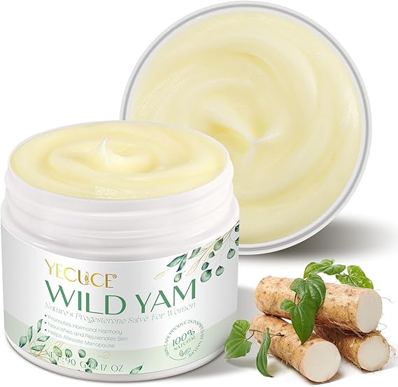 Wild Yam Balancing Cream | 90G Support Natural Relief for Perimenopause and Menopause Symptoms |Support Hormonal Balance for Women| Topical Cream，Women's Organic Wild Yam Root Cream for All Skin Types