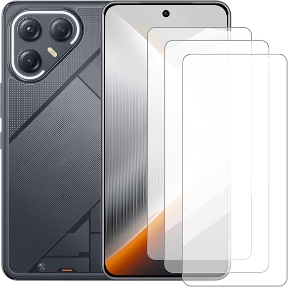 Screen Protector Compatible with Tecno POVA 7 Ultra 5G(6.67 Inch) [3 Pack] Glass Screen Protector Suitable for Tecno POVA 7 Ultra 5G, Tempered Glass Protective Film