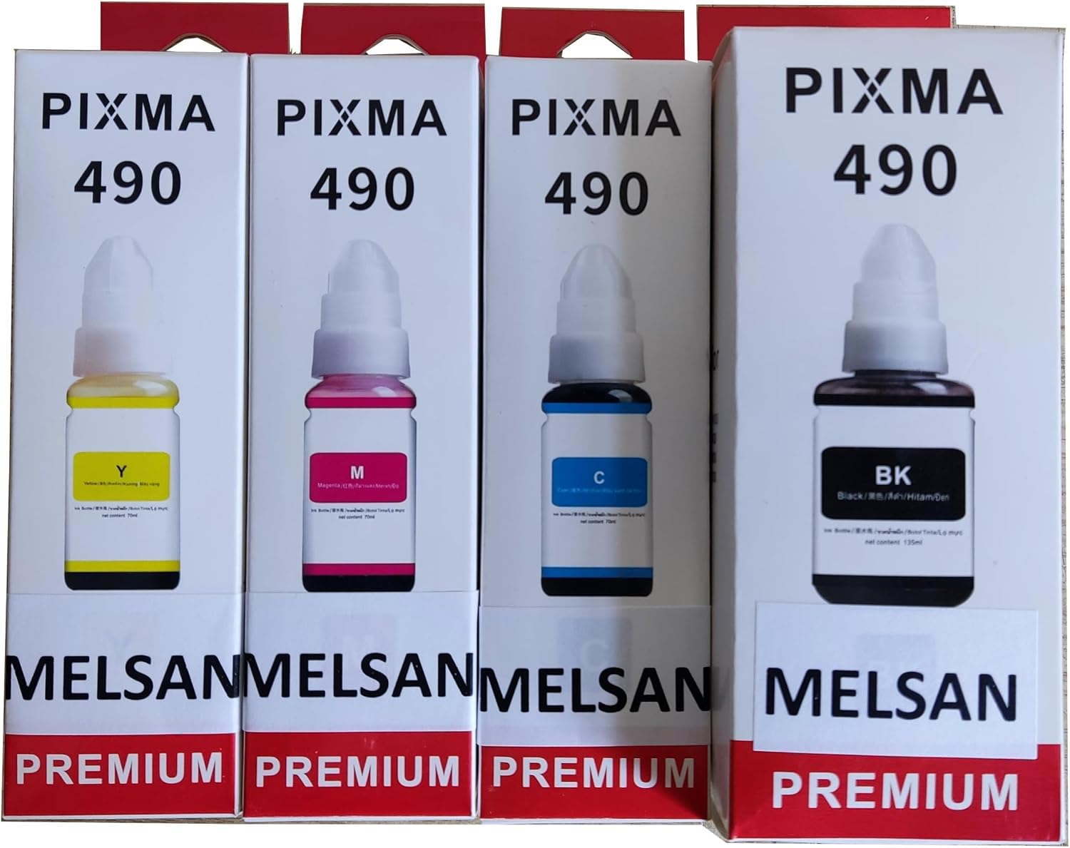 Compatible with Melsan Canon Pixma G3411 Ink 4 Colors Tool Equivalent