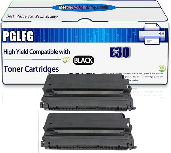 Compatible for Canon E30 Toner Cartridges Work for FC 280 FC 280 Series FC 288 FC 290 FC 290 Series FC 298 FC 300 FC 310 Printers, High Yield 4000 Pages, with Chip (2-Pack Black)