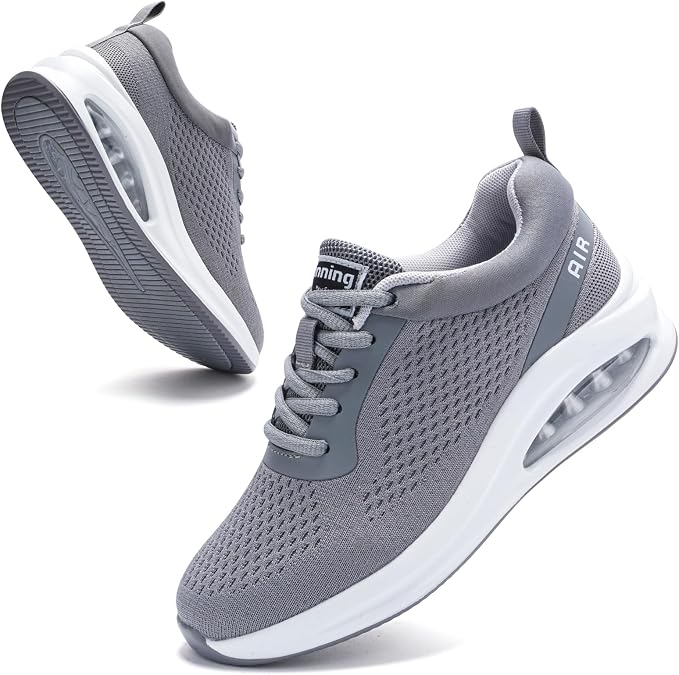 Womens Orthopedic Trainers with Arch Support Air Cushion Memory Foam Breathable Mesh Anti-Slip Running Shoes for Ladies Tennis Comfort Sneakers
