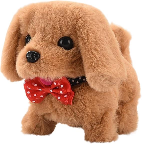 Robot Pets - Realistic and Interactive Plush | Cute Rattle Pet Robot | Kids Boys Girls Teens Travel Bedroom Home Living Room Garden Indoor Classroom Children's Day Birthday