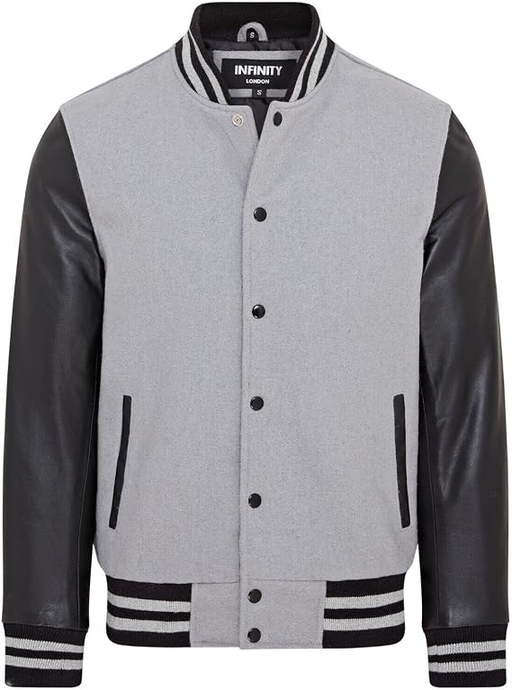 Letterman Baseball Wool Leather Varsity Bomber Jacket