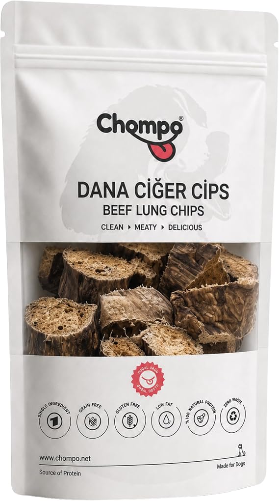 Chompo Dana Ciğer Cips 100% Doğal Katkısız Köpek Ödül Maması 100 Gr