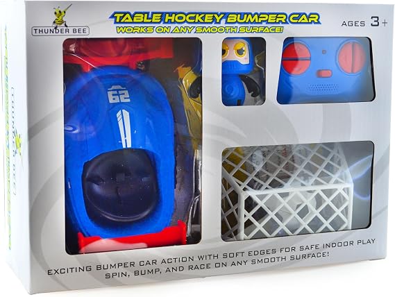 Buzz Thunder Bee RC Bumper Car Soccer Set, Goal Ball Indoor Game 3+